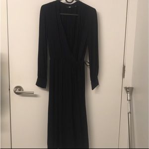 Uniqlo navy wrap dress size xxs